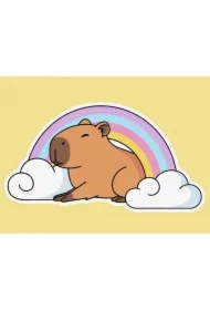 Malowanie po numerach - Kapibara i tęcza Kids