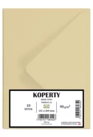 Koperty A5 kremowe 10 szt