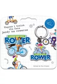 Zestaw magnes + brelok Rower