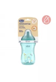 Kubek niekapek ze slowką 266ml turkusowy 12m+