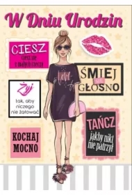 Karnet Bueno B6 + koperta. Wzór nr 04 Urodziny