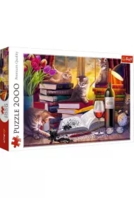 Puzzle 2000 el. Koci wieczór