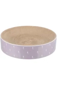Drapak kartonowy, dla kota, liliowy, okrągły, śr.45 x 10 cm, z kocimiętką