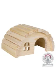 Domek dla chomika, drewniany, 19x11x13 cm