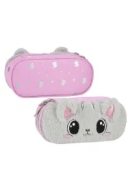 Piórnik saszetka 1zamek Kitty pluszowy