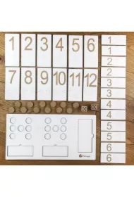 Tablica matematyczna liczenie i dodawanie do 12