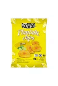 Chipsy z plantana Limonkowe