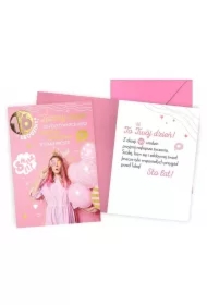 Karnet Urodziny 16 dziewczyna