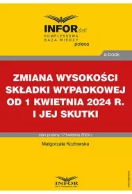 Zmiana wysokości składki wypadkowej od 1 kwietnia 2024 r. i jej skutki