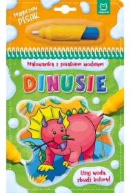 Dinusie. Malowanka z pisakiem wodnym