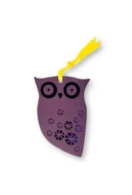 Zakładka do książek ze wstążką - Sowa Jagoda