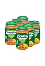 Brzoskwinie jabłka i mango po 8 miesiącu Zestaw