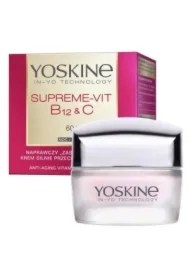 Supreme-Vit B12 &amp; C 60+Nawilżający krem przeciwzmarszczkowy do twarzy na noc