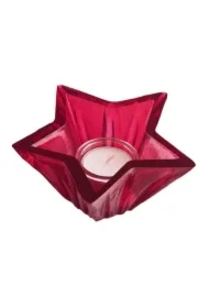Lampion tealight Starlight malinowy 5542536