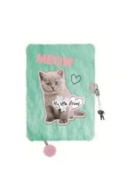 Pamiętnik z kłódką A5 włochacz Fluffy Kitty