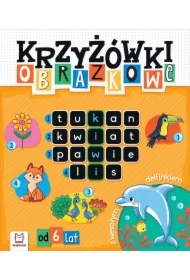 Krzyżówki obrazkowe z wesołym delfinkiem