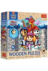 Puzzle konturowe 50 el. Przygody z Psim Patrolem