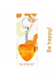 Brelok serce Be happy!