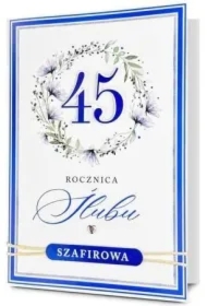 Karnet Rocznica ślubu 45
