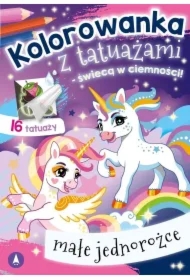 Kolorowanka z tatuażami Małe jednorożce