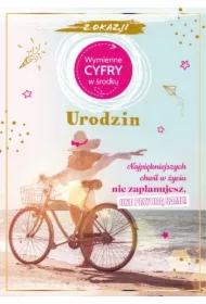Karnet Urodziny wymienne cyfry
