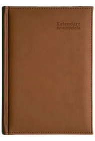 Kalendarz naucz. 2025/2026 B5 tyg. Vivella brązowy