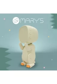 Budzik robo dino biały