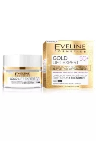 Gold Lift Expert 50+ luksusowy multi-odżywczy krem-serum z 24k złotem dzień/noc