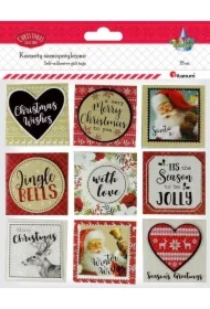 Karnety samoprzylepne 3D Boże Narodzenie