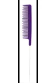 Grzebień z metalowym szpikulcem mix kolorów