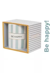 Kubek prezentowy z napisem Be happy!