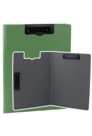Deska z okładką A4 dwa klipy plastikowa zielona