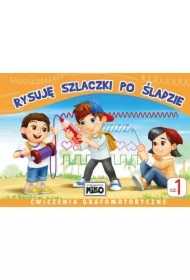 Rysuję szlaczki po śladzie. Ćwiczenia grafomotoryczne. Część 1