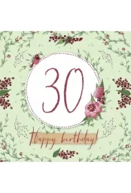 Karnet Swarovski kwadrat CL2230 Urodziny 30