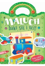 Maluch bawi się i uczy. Nauka i zabawa z naklejkam
