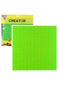  Płyta do budowania z klocków zielona 25,5x25,5cm