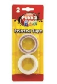Taśma klejąca z nadrukiem 2 szt. PUKKA