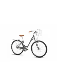 Rower miejski ART DECO CLASSIC szary 18 L