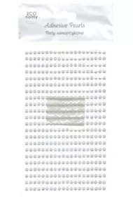 Perełki samoprzylepne Opalescent white 4mm 440 szt