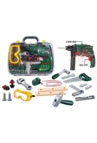 Zestaw narzędzi z wiertarką na baterie w walizce