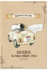 Kartka okolicznościowa Ślub kraft