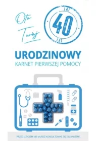 Karnet urodziny 40