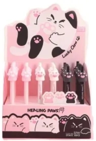 Długopis żelowy Cat Paw 0,5mm nieb (36 szt)