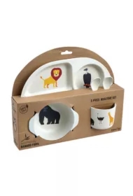Zestaw Naczyń Dziecięcych z Melaminy Safari