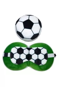 Pluszowa poduszka podróżna z opaską na oczy Relaxeazzz - Piłka