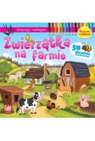 Koloruję i naklejam. Zwierzątka na farmie