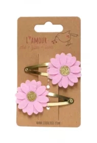 Zestaw spinek z kwiatkami