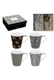Kubki porcelanowe sawanna 300ml 4 szt
