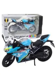 Motocykl metalowy z dźwiękiem i światłem 1:12