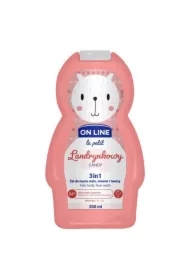 Le Petit Żel do mycia ciała, włosów i twarzy 3w1 dla dzieci Landrynkowy
